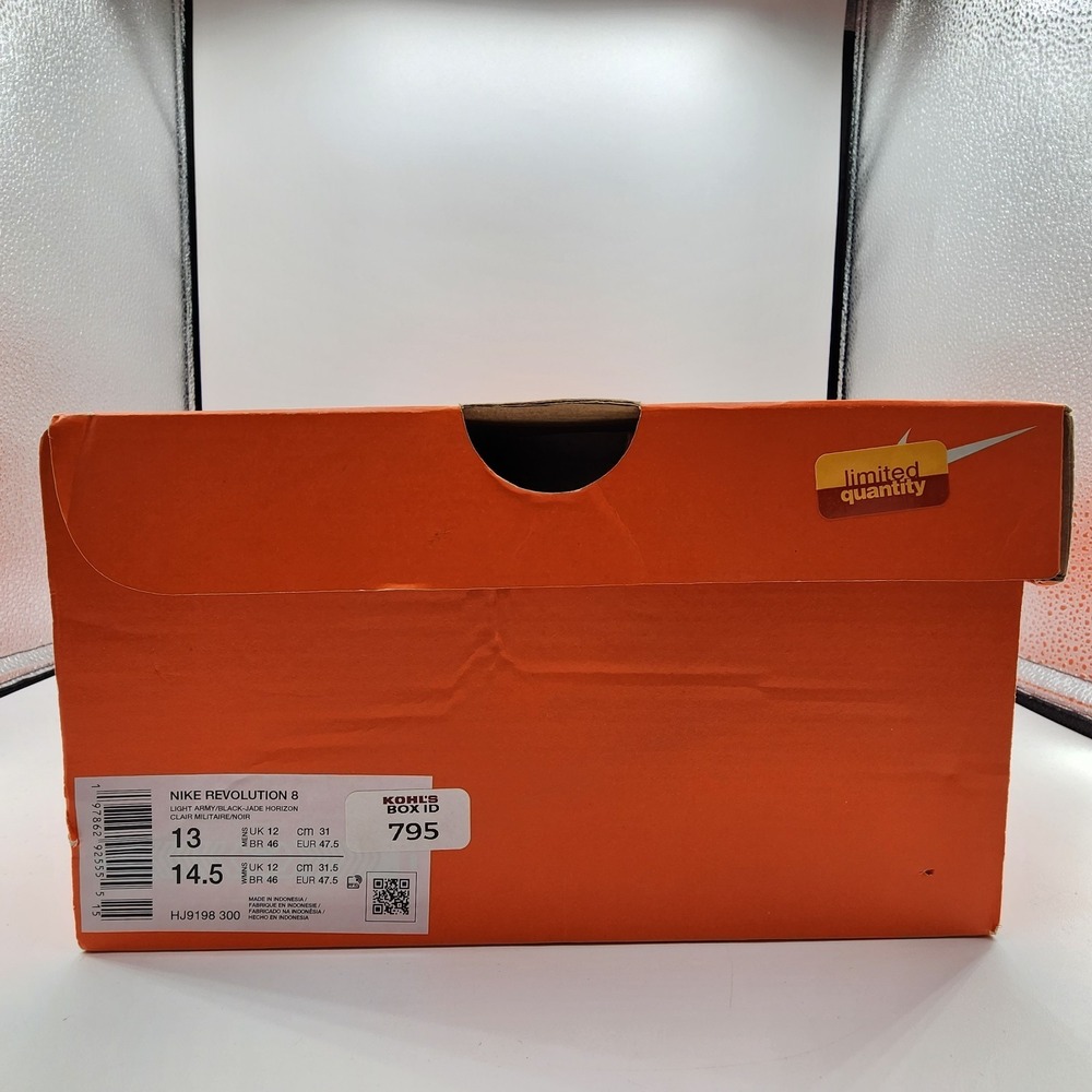 Nike Revolution 8 Shoes Mens Size‎ 13 Light Army Black Jade Horizon Sneaker NEW - Picture 11 of 11